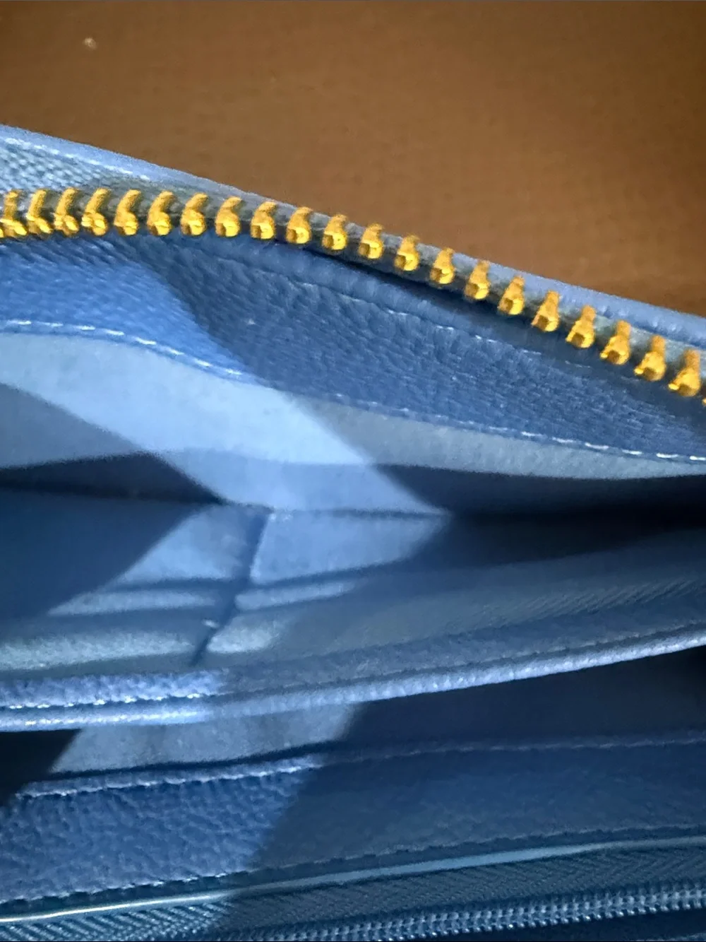 Blue Leather Phone Wallet Case - Unbranded